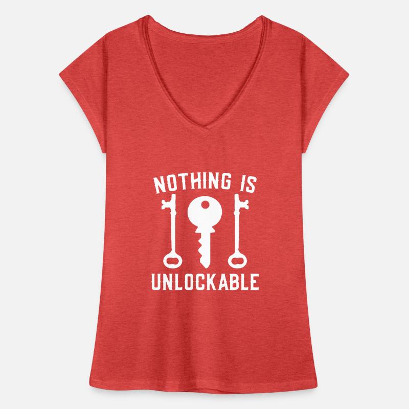 Serrurier Rien n’est déverrouillable Outils de prélèvement T-shirt vintage Femme