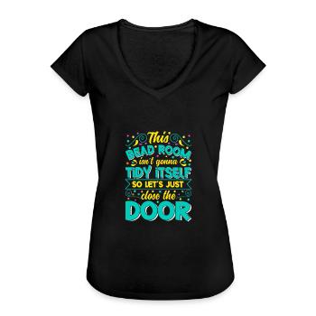 Beading Designs for Beader - Women's Vintage T-Shirt - black - Front - Danielle (179cm)