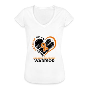 Stolzer Bruder Eines - Frauen Vintage T-Shirt - Schwarz - Vorne - Danielle (179cm)