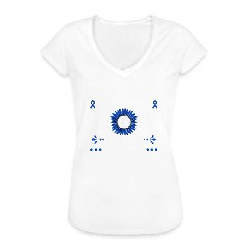Stolze Mama Eines Myalgische - Frauen Vintage T-Shirt - Schwarz - Vorne - Danielle (179cm)