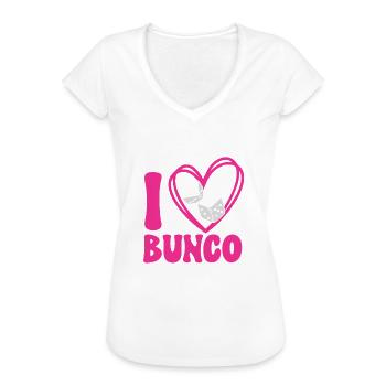Jeu de dés Bunco - T-shirt vintage Femme - noir - Devant - Danielle (179cm)