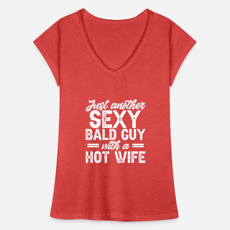 Bald Head Baldness Beard Bald Head Women's Vintage T-Shirt