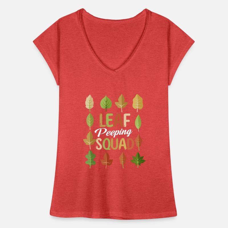 Leaf Peeping Squad Autumn Leaf Peeper T-shirt vintage Femme