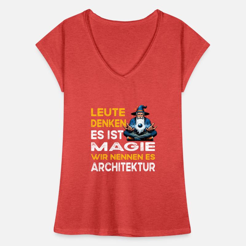 Les gens pensent Magic Architecture Architecte T-shirt vintage Femme