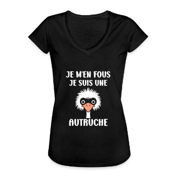 Strauß Zitat - Frauen Vintage T-Shirt - Schwarz - Vorne - Danielle (179cm)