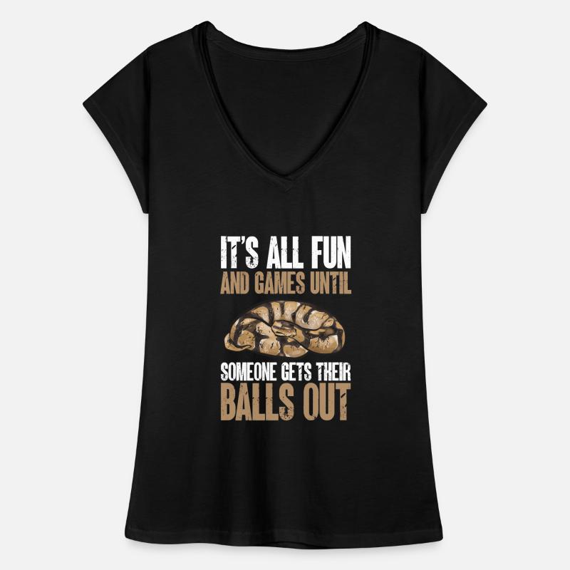 Ball Python Schlange Königspython Frauen Vintage T-Shirt