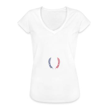 Homme patriotes - T-shirt vintage Femme - noir - Devant - Danielle (179cm)