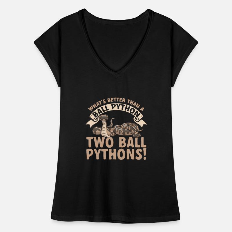 Ball Python Schlange Königspython Frauen Vintage T-Shirt