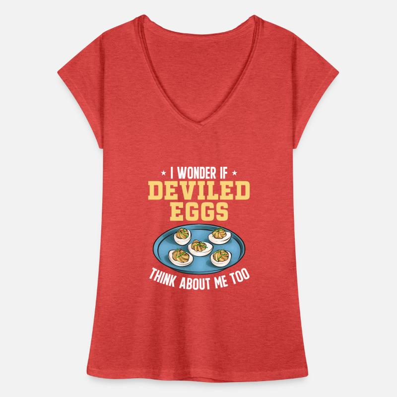 Gefüllte Eier Deviled Eggs Frauen Vintage T-Shirt