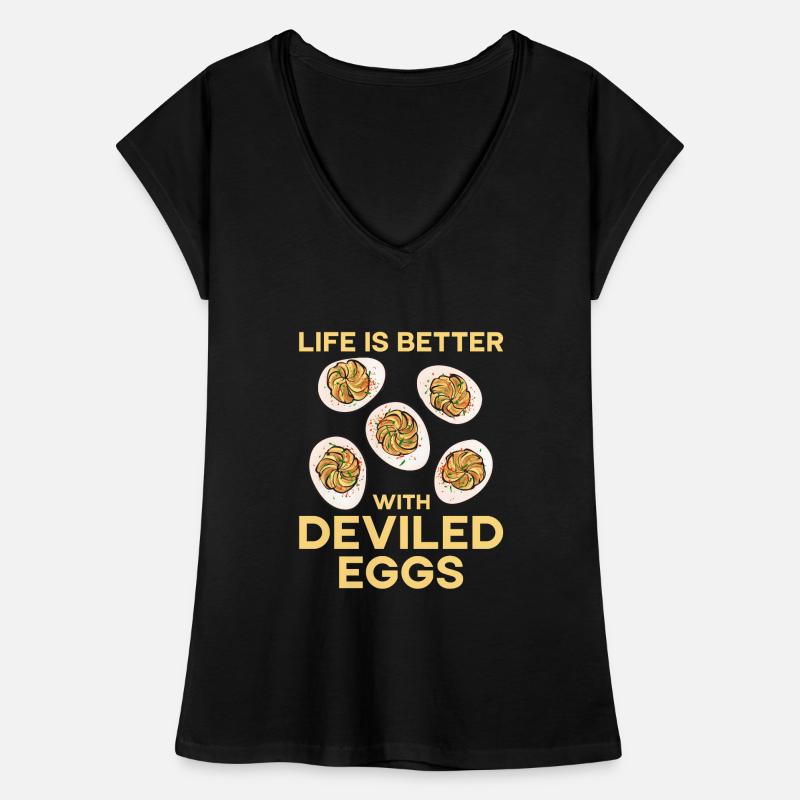 Gefüllte Eier Deviled Eggs Frauen Vintage T-Shirt