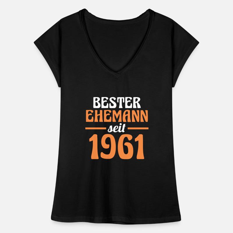 Valentinstag Bester Ehemann Seit 1961 Frauen Vintage T-Shirt