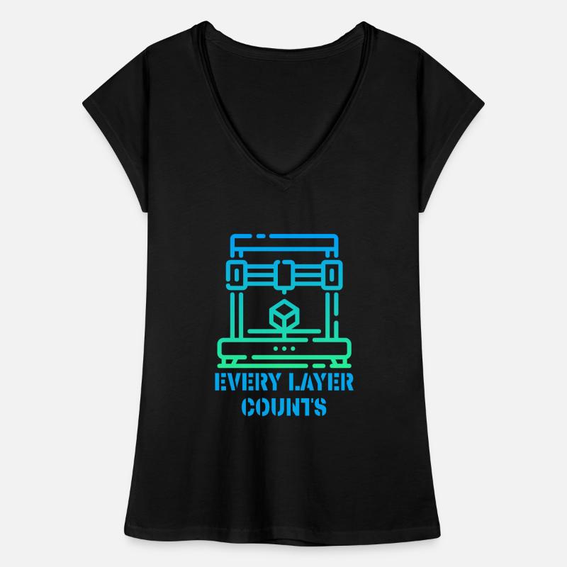 Every Layer Counts 3d Printer Women's Vintage T-Shirt