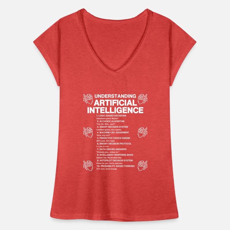 Understanding Artificial Intelligence – AI Humor Women's Vintage T-Shirt