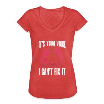 AV technology AV technician Audiovisual technician - Women's Vintage T-Shirt - heather red - Front - Danielle (179cm)