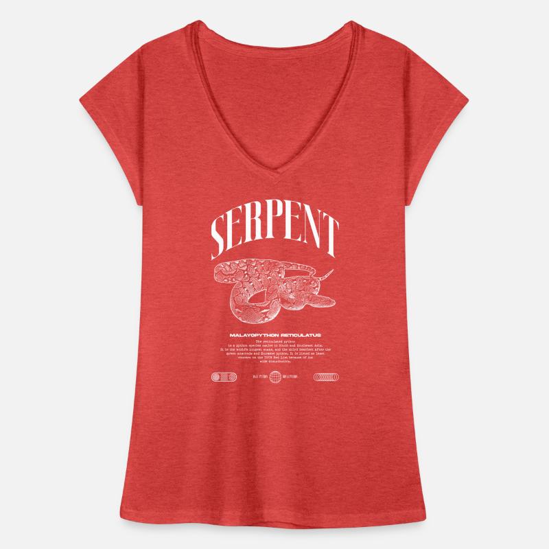 Python réticulé Reptile Keeper Streetwear T-shirt vintage Femme