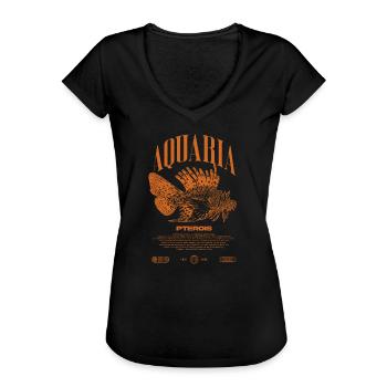 Rotfeuerfisch Marine Fish Keeper Moderne Streetwear - Frauen Vintage T-Shirt - Schwarz - Vorne - Danielle (179cm)