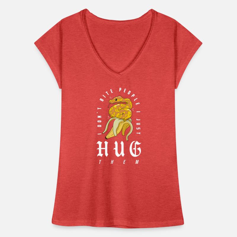 Ball Python Schlange Besitzer Banane Royal Python Frauen Vintage T-Shirt