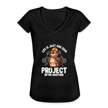 Dicton de castor effronté pour les amateurs de castors - T-shirt vintage Femme - noir - Devant