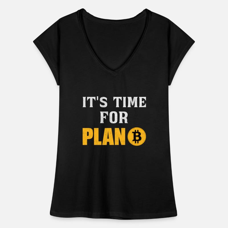 Time for Plan B Bitcoin Cryptocurrency Money BTC Frauen Vintage T-Shirt