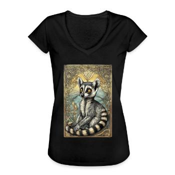 King Julian - Women's Vintage T-Shirt - black - Front - Danielle (179cm)