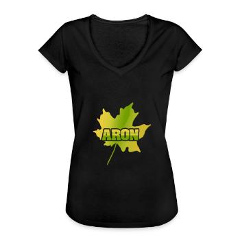 Autumn Aron - Women's Vintage T-Shirt - black - Front - Danielle (179cm)