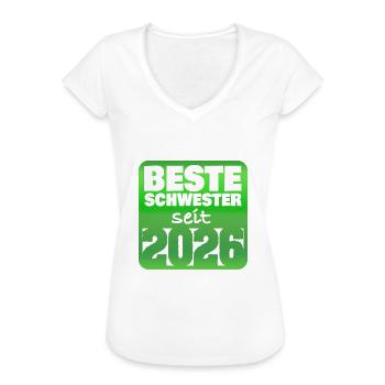2026 - Vintage-T-shirt dam - svart - Fram - Danielle (179cm)