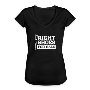 Behinderten Sarkasmus Humor Amputation Einbeinig - Frauen Vintage T-Shirt - Schwarz - Vorne - Danielle (179cm)