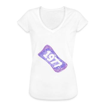 1977 - Frauen Vintage T-Shirt - Schwarz - Vorne - Danielle (179cm)