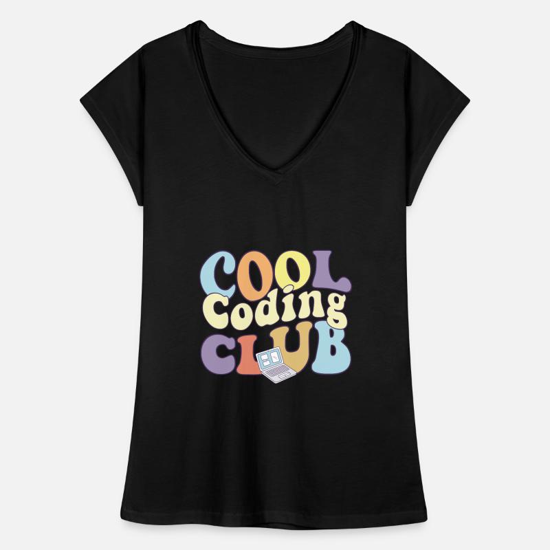 Programmeur informatique Cool Coding Club Codeur T-shirt vintage Femme