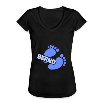 Empreinte Bernd - T-shirt vintage Femme - noir - Devant - Danielle (179cm)
