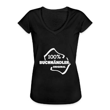Libraire - T-shirt vintage Femme - noir - Devant - Danielle (179cm)