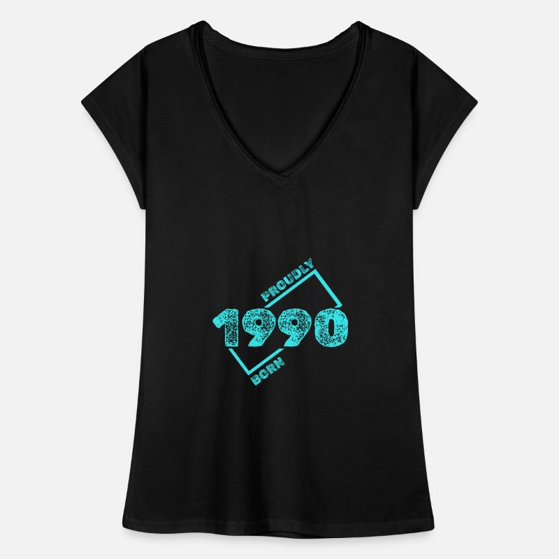 Né en 1990 T-shirt vintage Femme