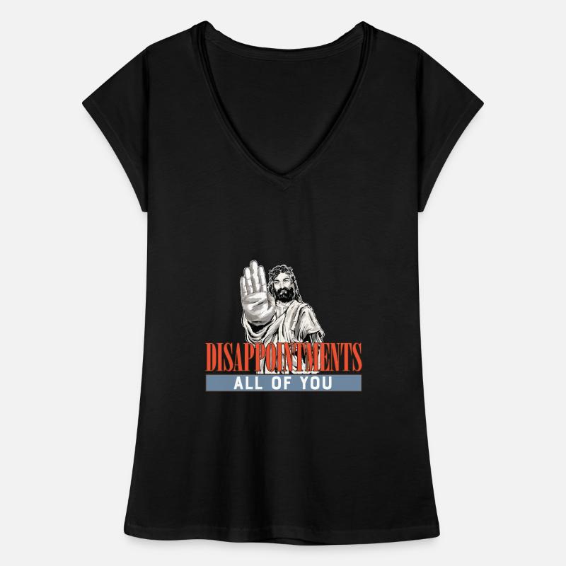 Déceptions à tous drôle Jesus Facepalm T-shirt vintage Femme