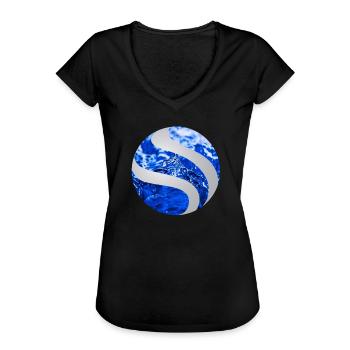 Ballon eau - T-shirt vintage Femme - noir - Devant - Danielle (179cm)