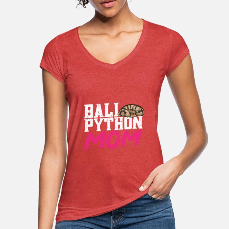 Ball Python Snake King Python T-shirt vintage Femme