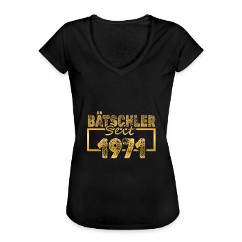 Single, 1971 - T-shirt vintage Femme - noir - Devant - Danielle (179cm)