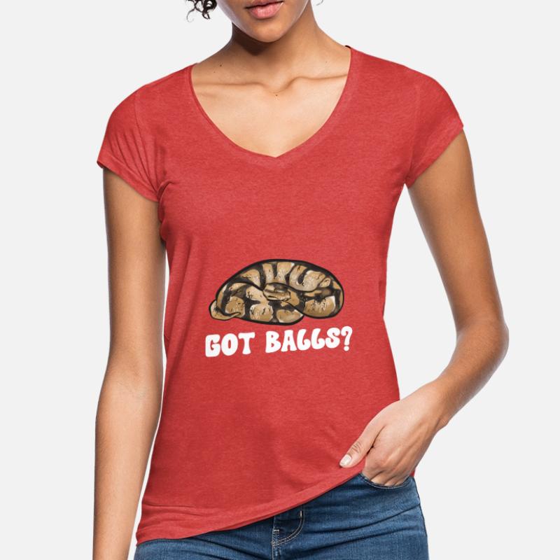 Ball Python Snake King Python T-shirt vintage Femme