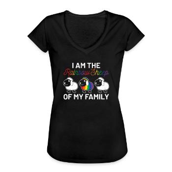lgbt - T-shirt vintage Femme - noir - Devant - Danielle (179cm)