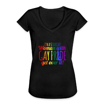 lgBT - Frauen Vintage T-Shirt - Schwarz - Vorne