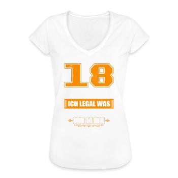 Endlich 18! - Geschenke zum 18 Geburtstag - Frauen Vintage T-Shirt - Schwarz - Vorne