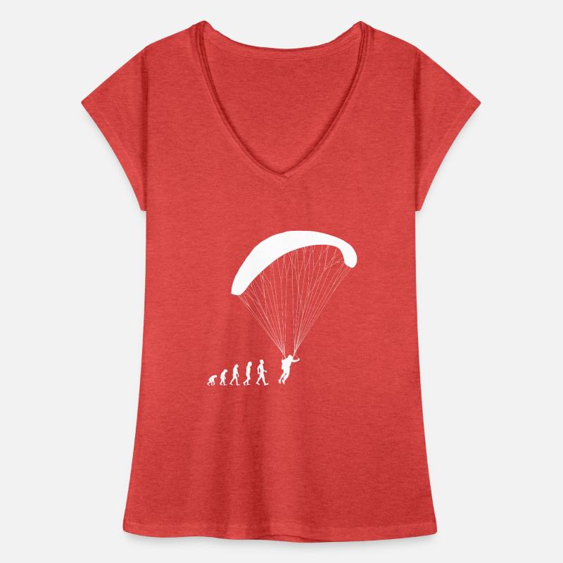 Evolution Skydiver Shirt Gift Sky Women's Vintage T-Shirt