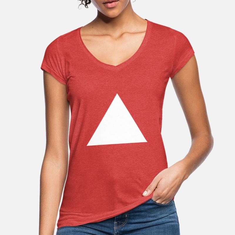 Triangle Forme Blanche Math Idée Cadeau T-shirt vintage Femme