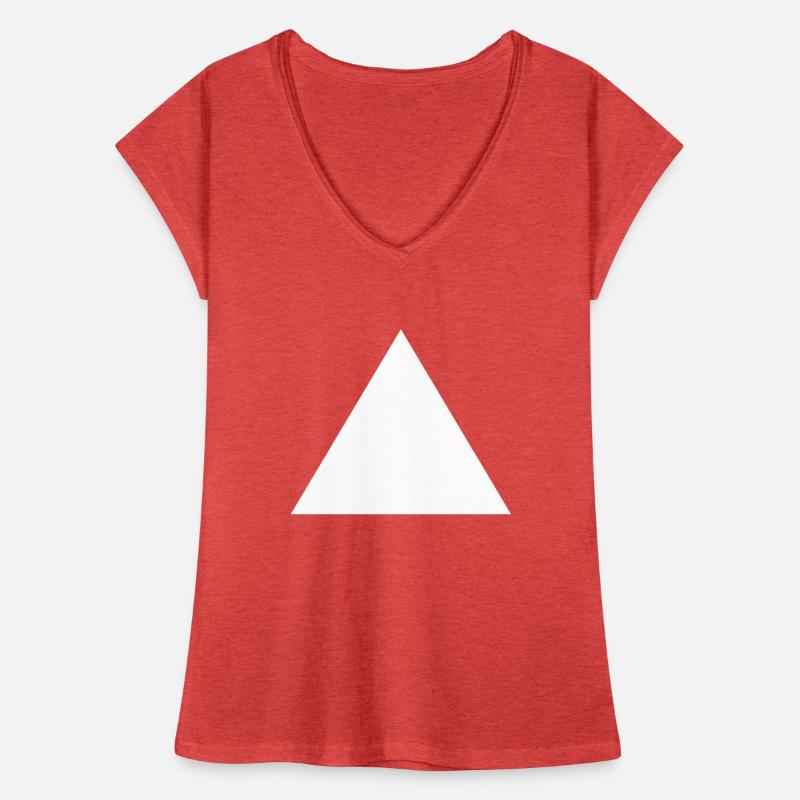 Triangle Forme Blanche Math Idée Cadeau T-shirt vintage Femme