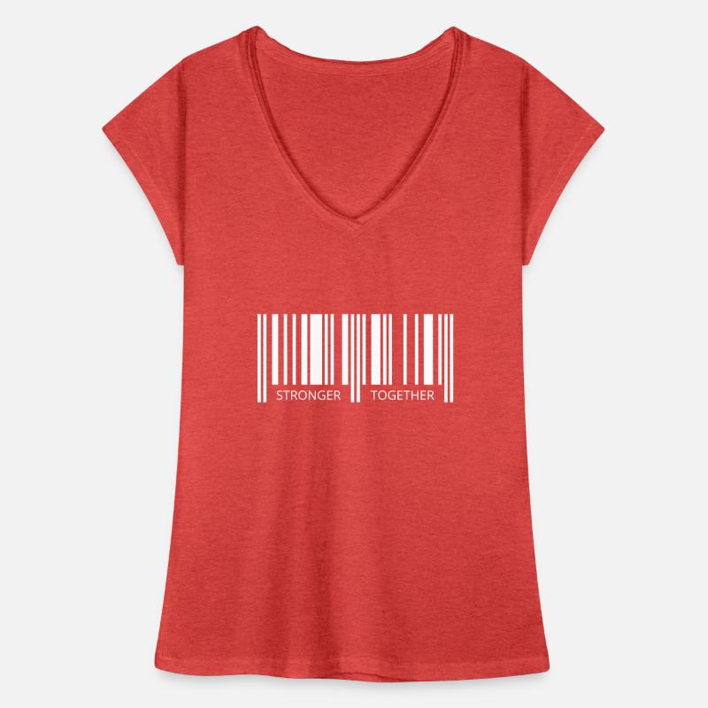 Ensemble puissant Corona Barcode Strichcode Partner T-shirt vintage Femme