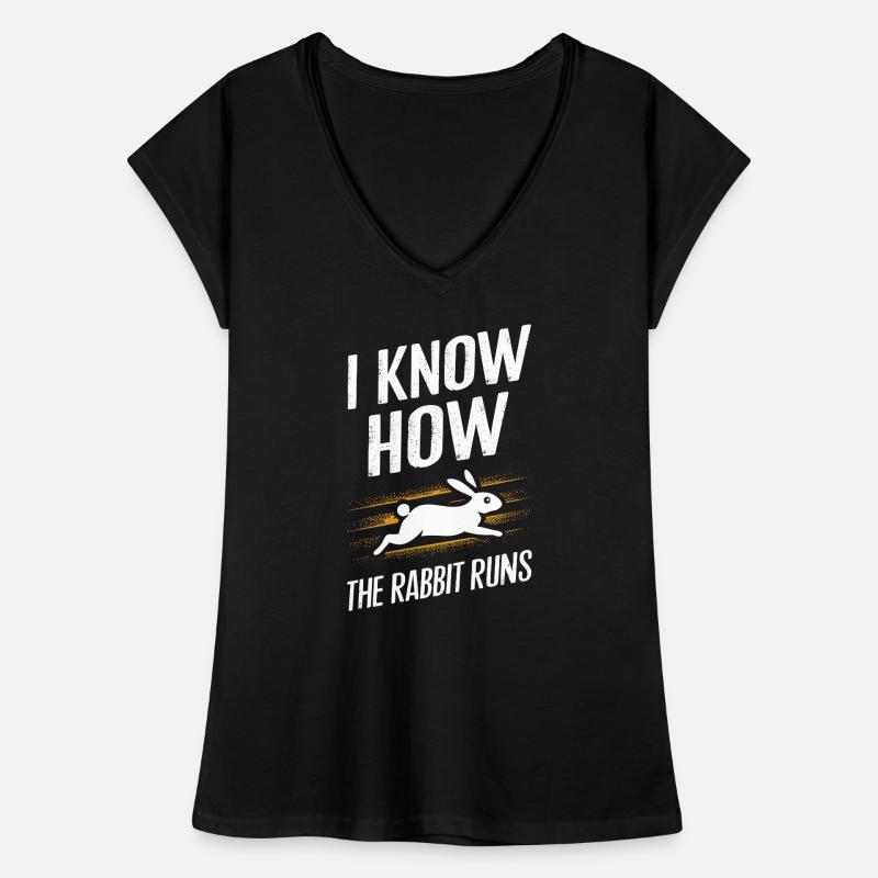 I know how the rabbit runs Deutsch Denglisch Spric Frauen Vintage T-Shirt