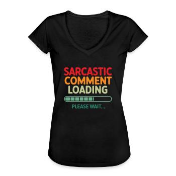 Sarcastische opmerking laden even geduld Programmeur - Vrouwen Vintage T-shirt - zwart - Voor