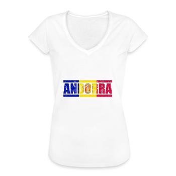 Andorra - Frauen Vintage T-Shirt - Schwarz - Vorne - Danielle (179cm)