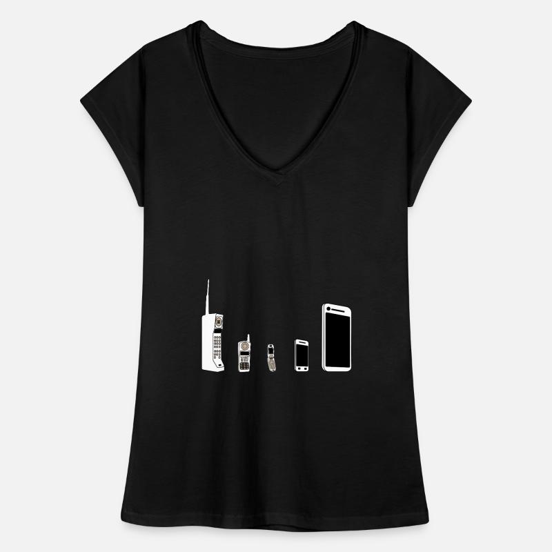 Evolution de téléphone mobile T-shirt vintage Femme