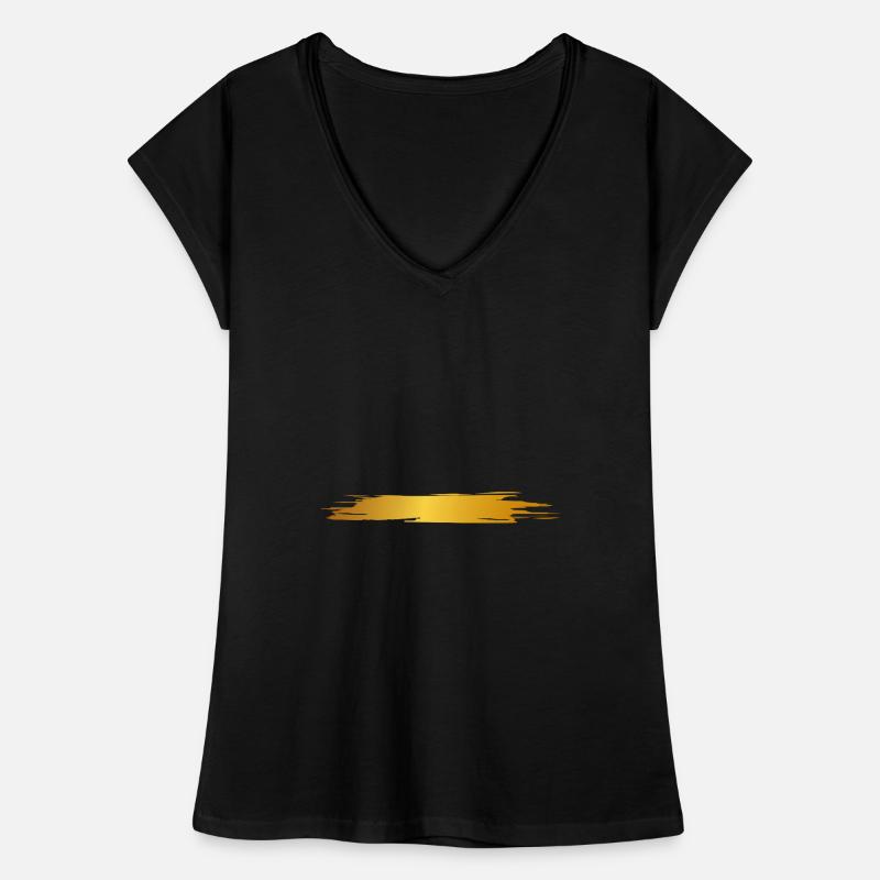 Paint blob splash paint painter gift gold stripes Women's Vintage T-Shirt