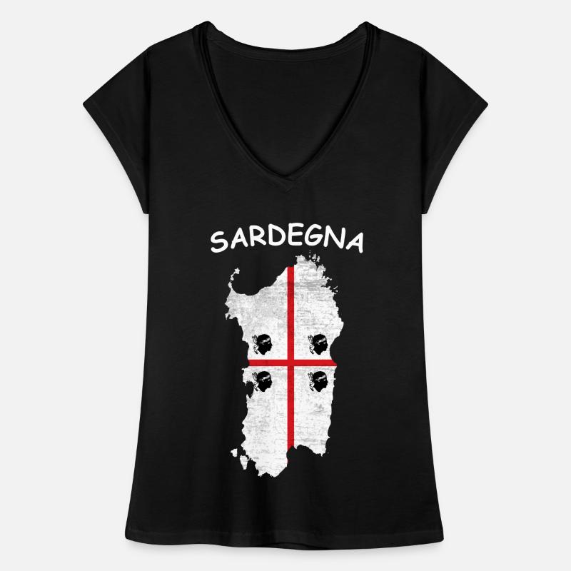 Drapeau de la Sardaigne Drapeau de la Sardaigne Drapeau de la Sardaigne T-shirt vintage Femme